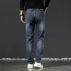 Mäns jeansdesigner Autumn and Winter Jeans Mens High End European Business Small Right Leg Brand Pants RT41