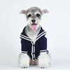 Dog Apparel Dogs Autumn Winter Clothes Small Medium Elastic Warm Cardigan Cat Preppy Style Sweaters PuppyPet Retro Comfortable Clothing
