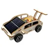 Wooden Solar Energy Racing Car Model Kids Science Toy Technology Physics Bricks Kit Learning Educational Toys for Children 240307