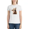 Damespolo's Highland Cow T-shirt zomerkleding Kawaii Lady-jurk voor dames lang