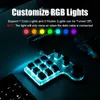 USB Anpassad tangentbord Volymknapp Knapp Programmering Makro Gaming Poshop Swap KeyPad Mechanical Red Switch BT 9 Key 240309