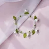 Charm Bracelets 2024 Lily Of The Valley Rice Bead Bracelet Female Wholesale INS Temperament All-Match Hipster