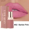 Lippenstift Naakt Matte Lippenstiften 6 Kleuren Waterdicht Langdurige Lipstick Niet vervagen Sexy Naakt Rood Roze Fluwelen Lippenstiften Make-up Cosmetisch 240313