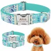 Collars AiruiDog Adjustable Dog Collar Personalized Name Engraved Nylon Small Medium Large Dogs