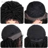 Synthetic Wigs Synthetic Wigs Synthetic Soft Short Wigs For Black Women High Temperature Fiber Brown Black Crochet Twist Hair ldd240313