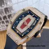 Автоматические часы Mechincal Watch RM Watch Red Lips Full of Stars Женская серия Rm07-01 Розовое золото 18 карат с оригинальным бриллиантом Автоматические механические женские часы Известные часы