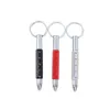 Multifunctional Mini Metal Ballpoint Pen Outdoor Tool Pen Screwdriver Keychain Short Scale Pens