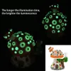 1pc,7.4in,Glass Bongs With Mushrooms House,Glow In Dark,Mushroom Bongs With Evil Eyes,Borosilicate Glass Water Pipe,Polymer Clay Cartoon Lavender Glass Smoking Item