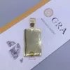 Iced Out Vvs Lab Diamonds Moissanite Hip Hop Gold Dream Chaser Pendant