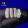 Прямая продажа с фабрики на заказ в стиле хип-хоп, позолоченные ювелирные изделия, синтетический бриллиант, замороженное мужское кольцо с муассанитом