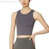 Desginer Lululemom Bras Lululemmon Same Fitness Suit Top and Tank Make You Look Slimmer with a Slim Racerback Strap Running Sports