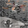 Other Electronics 6K Large Drone V14 Long Range Dual Camera Four Axis Toy Remote Control Aircraft Crash Resistant Drop Delivery Otlqa