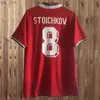 팬 Tops Tees Soccer Jersys 1994 불가리아 국가 대표팀 남성 레트로 stoichkov Ivanov Andonov Home White Away Football Shirt Short Sleeveh240313