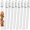 Forks Skewers Metal Portable grill sprzęt piknikowy widelca grilla półautomatyczne s 2