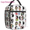 Quino Mafada Manga Insulated Lunch Bags for Women Argentina Cartoon Portable Cooler Thermal Bento Box School 240226