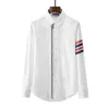 Thoms Tb Shirt Nieuwe Oxford Rits Tb Shirt Heren en Dames Vier Rood Wit en Blauw Shirts Vest Jas Brownee