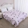 Conjuntos de edredons Macio Respirável Lavado Colcha de Verão Ar condicionado Colcha Consolador Cobertor Fino Colcha Impressa Capa de Cama Têxteis para Casa YQ240313