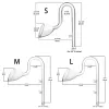 Tanks Glass Outflow Lily Pipe for Aquarium Planted for Tank 3 Sizes for Filter Tubings