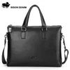 Moda lüks yüksek kaliteli tasarımcı marka çanta iş orijinal deri çanta erkek evrak çantası dizüstü bilgisayar çantaları 240313