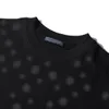 Xinxinbuy Мужская дизайнерская футболка 2024 Буква из жаккардовой ткани с карманом и коротким рукавом из хлопка женская серая, черная, белая, синяя, S-3XL