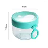 Tumblers 600ml Oatmeal Cup Visible Airtight Lid Thickened Salad Portable Overnight Yogurt Milk Breakfast Jar With Spoon