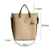 Hylhexyr Casual Canvas Tote torebki torebki Bawełniane torby na ramieniu Cross Crossbody Torebka z zamkiem błyskawicznym 240306