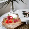 Bowls Vintage Decor Bamboo Dishes Irregular Tray Serving Board Fashion Small Fruit Plates Reusable