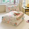 Comforters sätter 1 st nytt koreansk täcke Summer luftkonditionering barn dubbla sido täcken polyester tecknad tryckt vuxna barn tvättbar hemanvändning yq240313