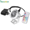 LED lampe sous-marine IP67 12 couleurs 1000LM 10W RGB fontaine lumière fonction de synchronisation piscine étang Aquarium projecteur prise ue Y2273T