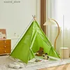 Toy Tents ins childrens photography photo props Indian small tent game house indoor castle princess room hand-painted tent L240313