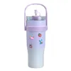 Water Bottles Capacity Tumbler Cup Insulated Stainless Steel With Leak-resistant Straw Reusable Bottle For Home Office