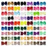 62 Color 6 inch Boutique Solid Ribbon Grosgrain Hair Bow With Clips For Kids Girls Handmade Hair Accessories Party Decoration