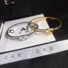 18k Gold Bangle 925 Silver Designer Bracelet Luxury Girls Love Diamond Circle Bracelet Classic Brand Jewelry Couple Gift Box Fashion Family Accessories