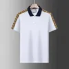 남성용 폴로 2022 여름 셔츠 브랜드 의류 의류 면화 짧은 슬리브 비즈니스 캐주얼 스트라이프 디자이너 Homme Camisa 통기성 의류 m-3xl