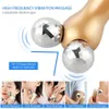 EMS Face Body Neck Vibration Massage Roller Double Chin Removal Lifting Firming Shaping Muscle Relaxation 240309