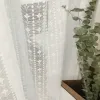 Curtains White Tulle Scallop Trim Short Sheer Tulle Curtains For Kitchen Dining Door Partition Cabinet Drapes Washbasin Window Curtains