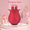 3 in1 Rose Sex Toys Women Vibrator for Clitoral Nipple Tongue Licking Clitoris Stimulation Adults Product Woman Couples 240227