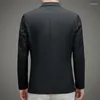 Men's Suits Small Suit Casual 2024 Spring Summer Ultra-Thin Slim Fit Single West Sun-Protective Clothing Waffle Cardigan