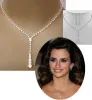 Bling crystal brud smycken set silver pläterad halsband diamantörhängen bröllop smycken set för brud brudtärnor kvinnor tillbehör