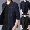 Vestes pour hommes Great Men Jacket Slim Casual Spring Coat Zip-up Mince pour le travail