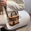 Sacs de taille marque épaule en forme de baril femmes haut tendance sac à main de haute qualité bandoulière sac carré et sacs à main Ladys mignon pochette