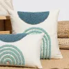 Cushion Half Circle Loop Tufted Cushion Cover Simplicity Embroidered Pillow Covers Decorative 45x45/30x50cm Pillows for Sofa Living Room