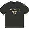 EssentialTshirt Designer Men Top Fashion Shirt T-shirt ESS Korte Mouw Fog 1977 3D Letter Loose Mens EssentialSweatsHirts