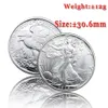 63pcs USA Full Set Walking Liberty Coins Bright Silver Silver plated copper copy coin321k