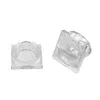 Storage Bottles 30pcs Clear Powde Box 36mm Square Bottom Round Flip Lid Empty Blush Lipstick Compact Concealer Container Eye Shadow Case