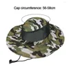 Berets Atmungsaktive Mesh Eimer Hut Outdoor Camouflage Sonnenschutz Wanderkappe Breite Krempe Visier Angeln Hüte Für Unisex