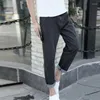 Jeans pour hommes Hommes Lâche Droite Mode coréenne All-Match Pantalon à jambes larges Streetwear Adolescents Longueur cheville Loisirs High Street Chic Ins