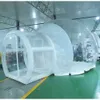 attività all'aperto 4 m di diametro + 1,5 m tunnel per scattare foto di una tenda a bolle gonfiabile trasparente, globo di neve gonfiabile di Natale con casa a bolle a tunnel