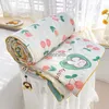 Comforters sets Quilt Double Layer Yarn Soybean Fiber Mother And Baby Grade Soft Glutinous Summer Cool Quilt Comfortable Breathable Home Textile YQ240313