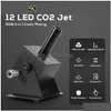 Effets LED 12 pièces RVB lumière Co2 Jet Hine Cryo Cannon brouillard pour Dj Disco discothèque Spray 10M Angle réglable goutte livraison lumières Ligh Dheer